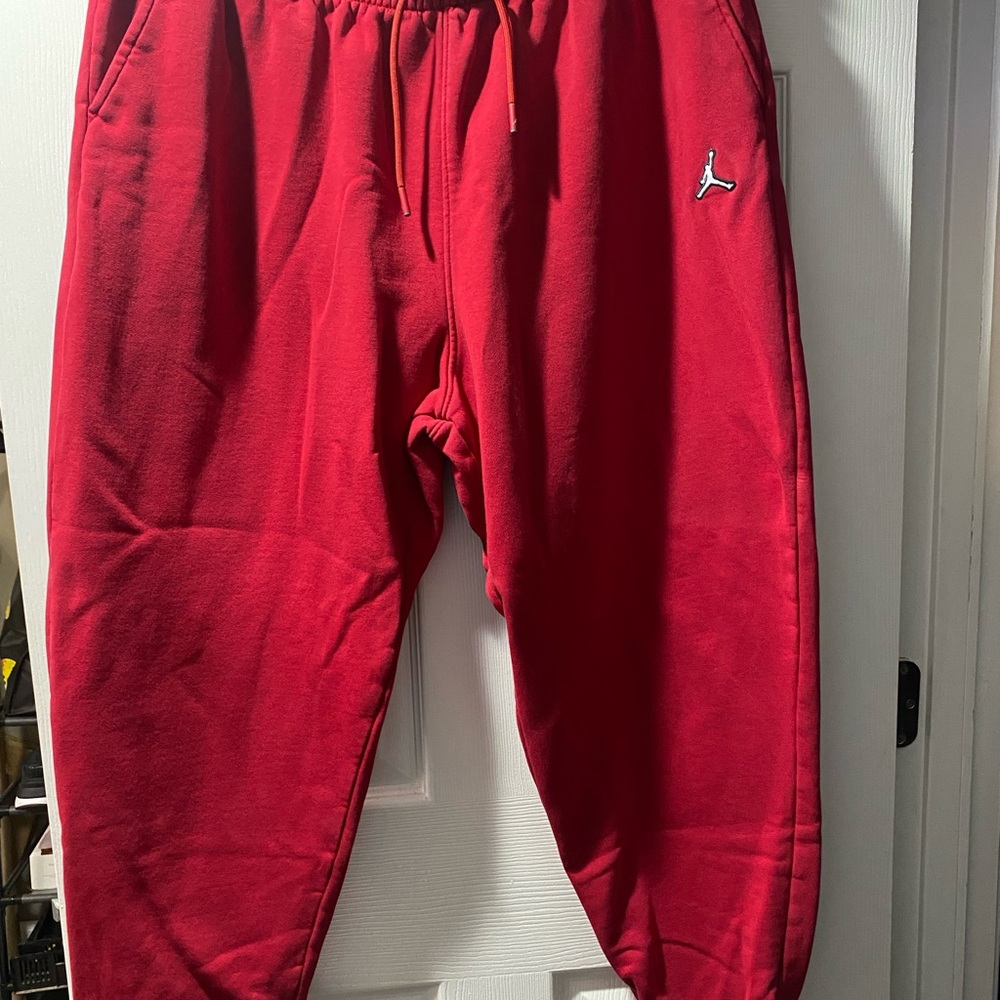 Jordan Bright Red Sweatpants